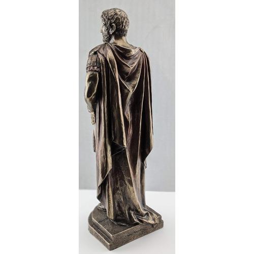 Présentation de Zoom sur Statue Empereur Romain Hadrien Bronze Veronese Design