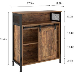 Buffet Sogesfurniture, armoire cuisine, rangement industriel en situation