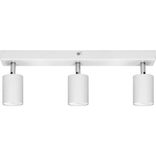 Présentation de Applique Plafonnier GU10 3x50W Luminaire Blanc en situation