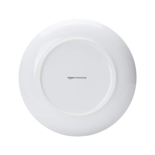 Présentation de Zoom sur Assiettes Coupe Porcelaine, 12 pièces, Blanc, AmazonCommercial