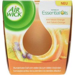 Présentation Air Wick Bougies Parfumées Orange, Anti-Tabac, Lot 6