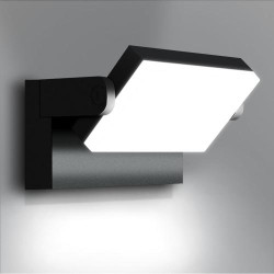 Présentation Applique Murale Extérieure 40W Noir, LED Rotatif 3000K