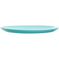 Assiette turquoise Luminarc, design moderne, qualité supérieure en situation