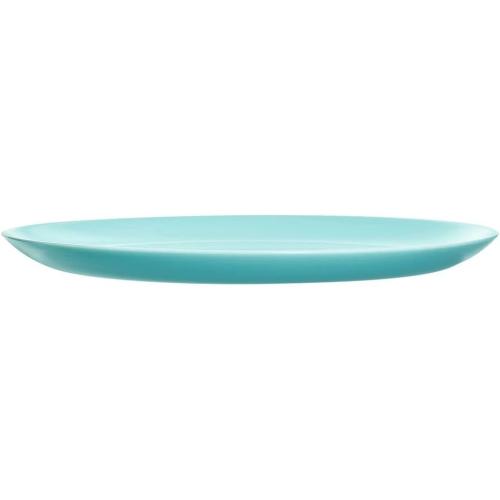 Présentation de Assiette turquoise Luminarc, design moderne, qualité supérieure en situation