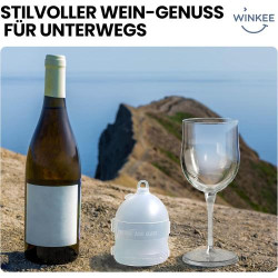 Verre à Vin To Go, Accessoire Camping, Festival, Pratique en situation