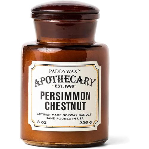 Présentation de Présentation Bougie parfumée artisanale Paddywax, châtaigne kaki, 236,8 g