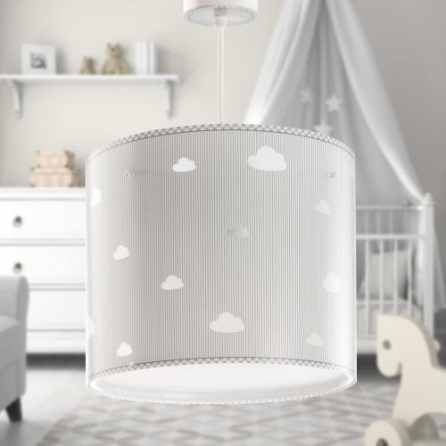 Présentation de Lampe suspension enfant Nuages Gris, Sweet Dreams en situation