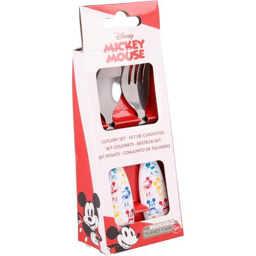 Présentation de Zoom sur Ménagère 2 Pièces Métallique Mickey Mouse, Stor