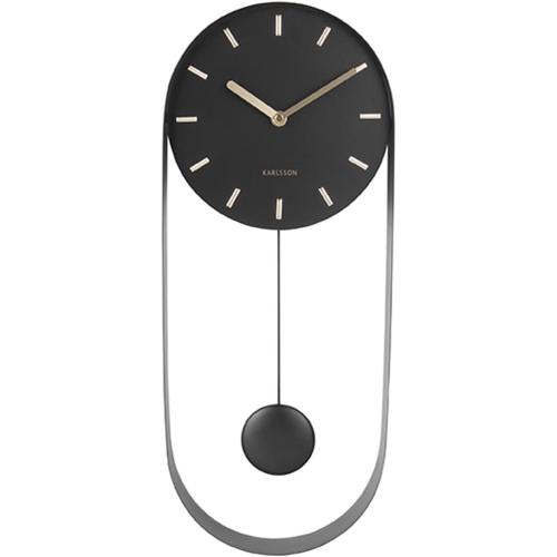 Présentation de Zoom sur Horloge Murale Moderne Karlsson KA5822BK, Design Élégant