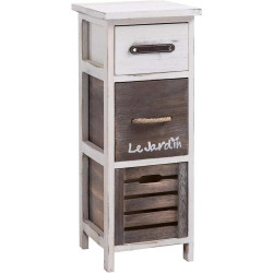 Présentation IDIMEX Chiffonnier Padua Bois Paulownia Blanc Vintage Rustique