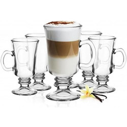 Présentation Verres Irish Coffee Sendez, 6 cuillères inox offertes