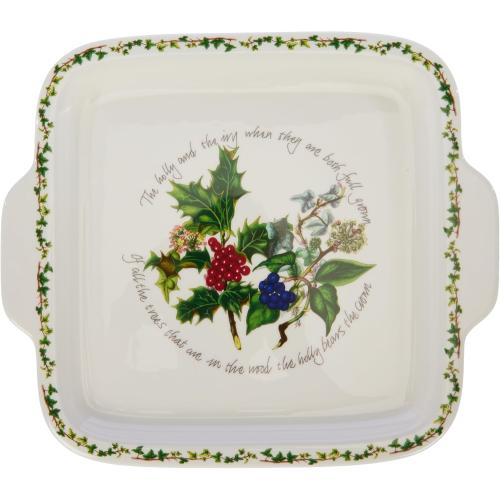 Présentation de Portmeirion Holly, Ivy Assiette à Gâteau, Ceramique Multicolore en situation