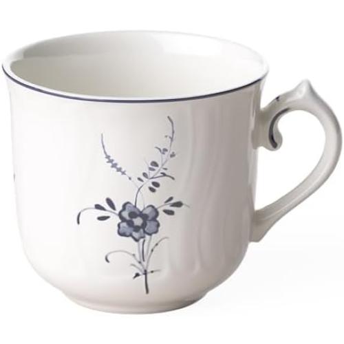 Présentation de Présentation Tasse à café Villeroy Boch Vieux Luxembourg, Porcelaine Blanc Bleu