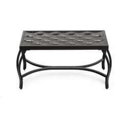 Présentation Banc de Jardin Mango Steam, Tissage, Bronze Noir