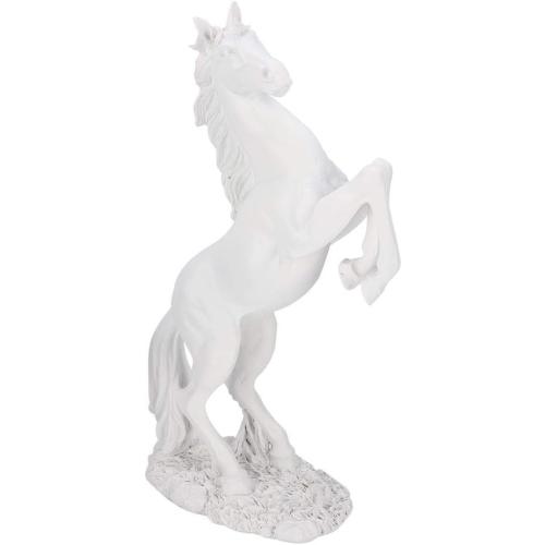 Présentation de Présentation Figurine Cheval Résine, Sculpture Moderne Décoration Blanc