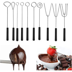 Présentation Fourchette Chocolat Acier Inoxydable STCRERAG 10 PCS