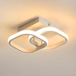 Présentation Plafonnier LED 22W, Luminaire Moderne Acrylique Blanc