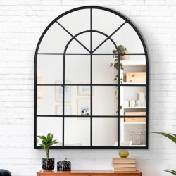 Miroir verrière Arche Design Industriel IDMarket, élégant en situation