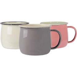 Présentation Tasses Email Colorées Argon Tableware, Camping, 375ml