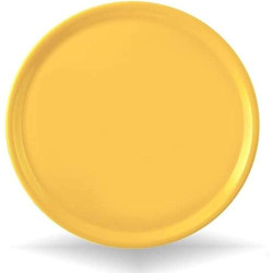 Présentation Assiette à Pizza Saturnia Porcelaine Jaune 33 cm