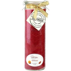 Présentation Bougie Jumbo Rubis Vin Chaud Parfumée 306039