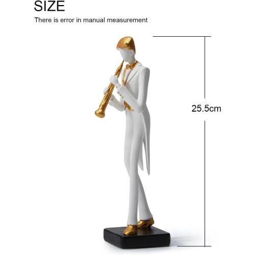 Présentation de Zoom sur Figurine Musicien HAUCOZE, Sculpture Résine Moderne Décor