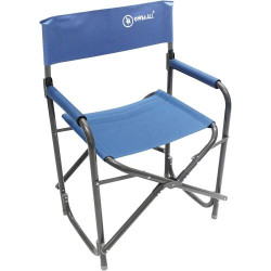 Présentation Chaise camping pliable aluminium Homecall, dossier, bleu