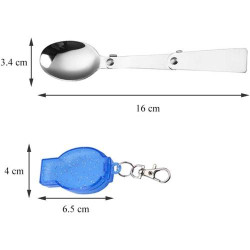 Cuillères Pliables Acier Inoxydable Bogoro, Ensemble Portable en situation