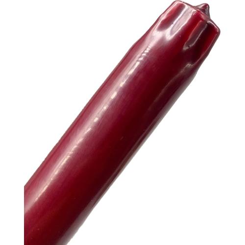 Présentation de Zoom sur Bougies Premium Bordeaux, Lot de 12, Cire Élegante