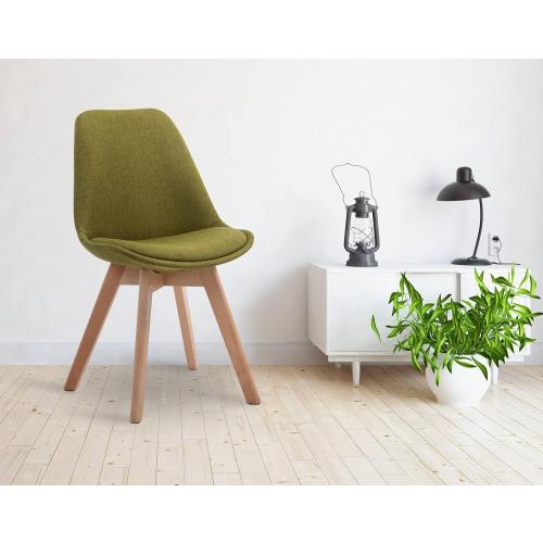 Présentation de Zoom sur Chaise Retro Design Borneo V2 CLP, Ergonomique, Vert