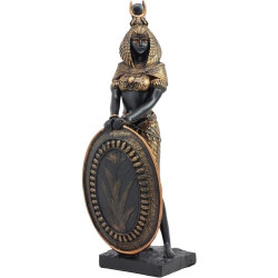 Présentation Statue Isis Bouclier, Ebros Gift, Résine Bronze, Décor