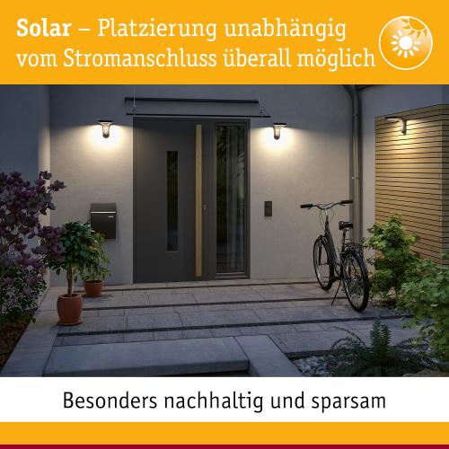 Présentation de Zoom sur Paulmann 95388 Luminaire LED Solaire Noir IP44