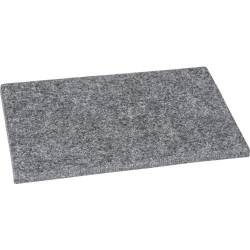 Présentation Heyda Tapis Feutre Prickel Gris, Décoration Artisanale