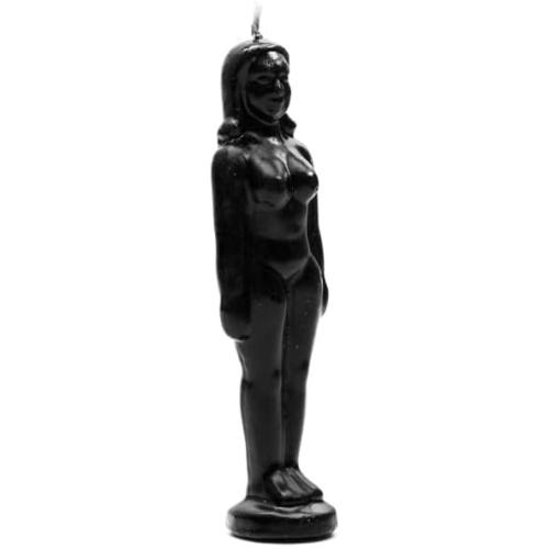 Présentation de Bougie Figurine Femme Noir, Protection, Magie Wicca en situation