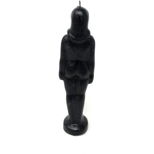 Présentation de Zoom sur Bougie Figurine Femme Noir, Protection, Magie Wicca