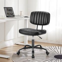 Présentation Chaise bureau ergonomique noir, soutien lombaire, roulettes 360