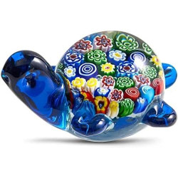 Présentation Décoration Intérieure: Figurines Tortue de Mer en Verre Soufflé