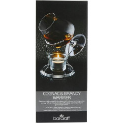 Verre Cognac, Brandy, Support Métal, 3 pièces en situation