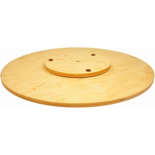 Présentation de Zoom sur Assiette Lazy Susan Wooden World, rotatif, gâteau, pizza, bois