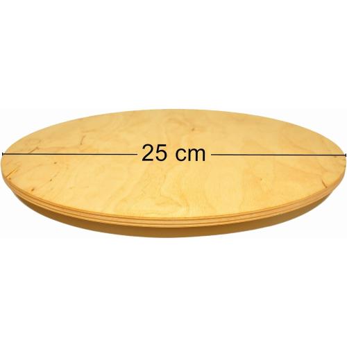 Présentation de Assiette Lazy Susan Wooden World, rotatif, gâteau, pizza, bois en situation