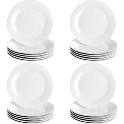 Présentation Assiettes Blanches Cercle 268 mm, Boîte 24, Argon Tableware