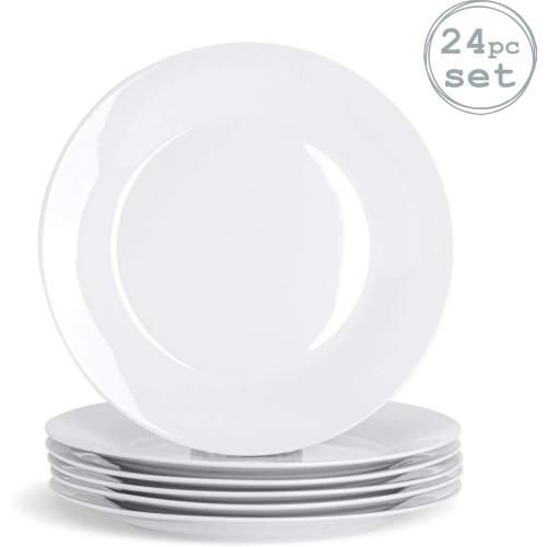 Présentation de Assiettes Blanches Cercle 268 mm, Boîte 24, Argon Tableware en situation