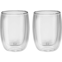 ZWILLING Sorrento, 2 Verres Café Double Paroi Borosilicate en situation