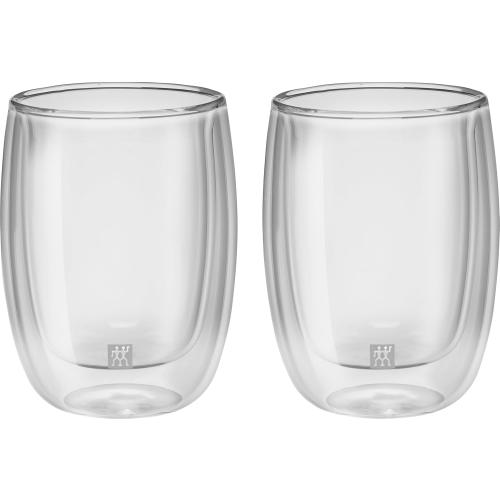 Présentation de ZWILLING Sorrento, 2 Verres Café Double Paroi Borosilicate en situation