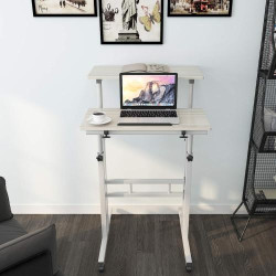 Bureau Informatique Sogesfurniture, Table Roulante, Inclinable en situation