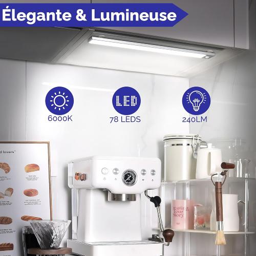 Présentation de Zoom sur Lampe LED Rechargeable, Détecteur Mouvement, 6000K, Dimmable