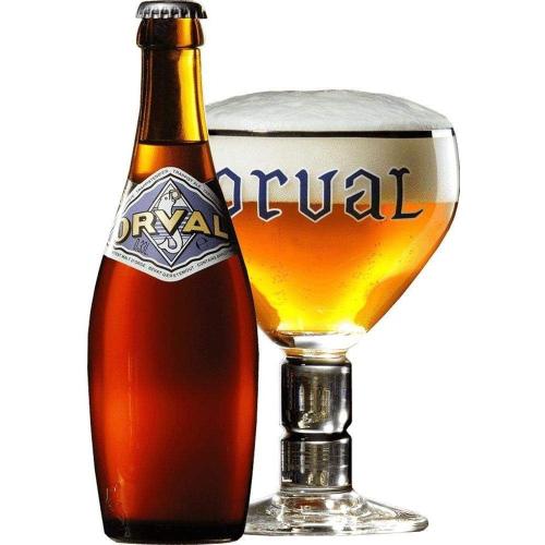 Présentation de Zoom sur Verre à bière Orval, design élégant, qualité supérieure