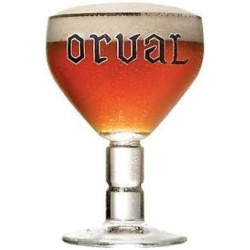 Verre à bière Orval, design élégant, qualité supérieure en situation