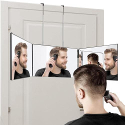 Présentation Miroir 360 Coiffure GOQELK, Portable, Pliable, Triptyque