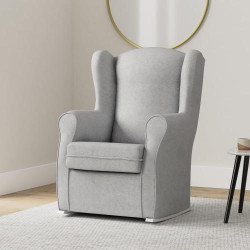 Fauteuil balancelle orejero argent gris SUENOSZZZ en situation